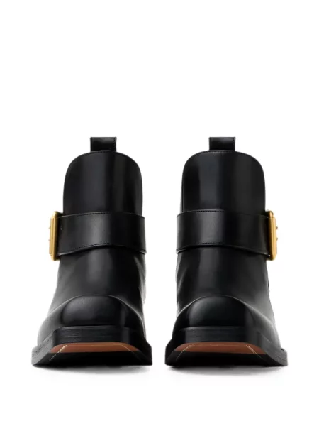 Botine Versace din piele negru