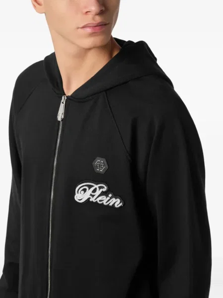 Hanorac cu glugă Philipp Plein negru