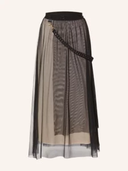 Liu Jo Spódnica Z Siateczki schwarz czarna