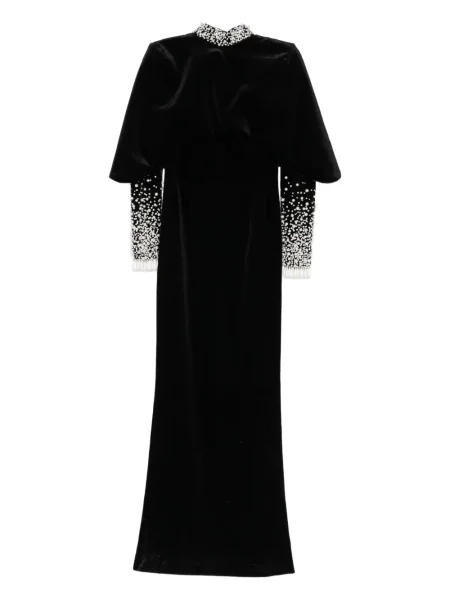 Rochie Jean-louis Sabaji cu perle de catifea negru