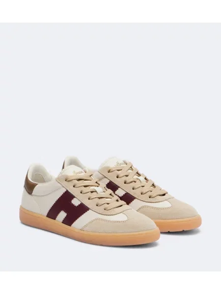 Sneakerși Hogan din piele bej