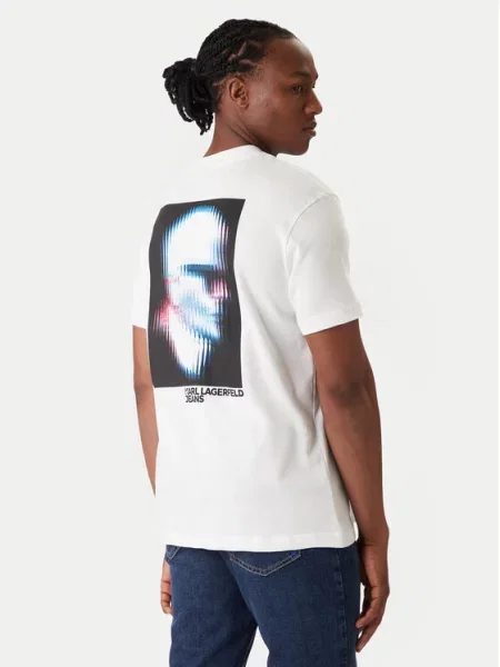 Karl Lagerfeld Jeans T-Shirt λευκό