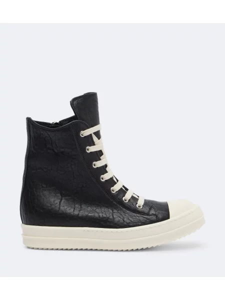 Top Rick Owens din piele negru