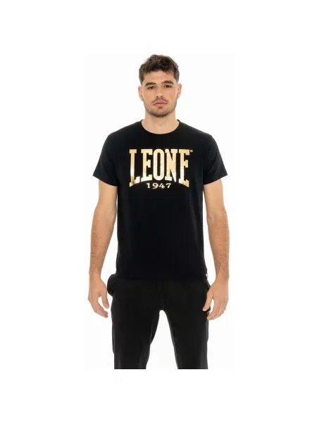 Scurt tricou Leone 1947 cu mâneci scurte cu autograf negru