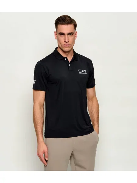 Tricou polo Ea7 negru