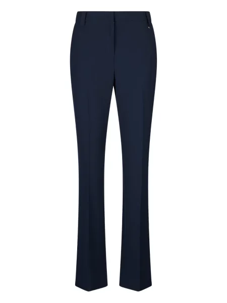 Spodnie Liu Jo z krepy dzwony niebieskie