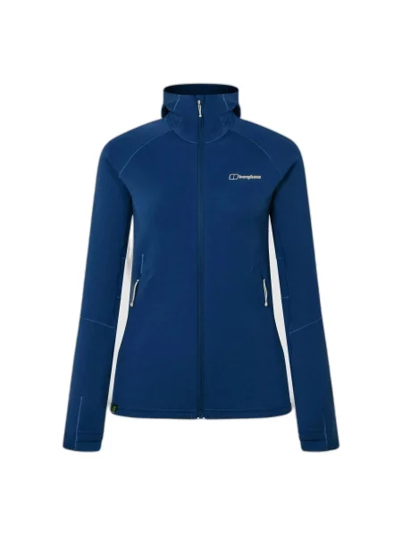 Kurtka z kapturem Berghaus Kinetic Powerstretch niebieska