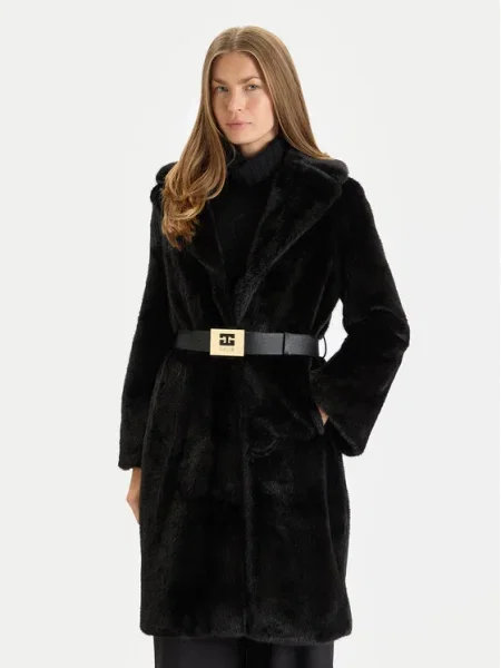 Palton de blană Gaudi negru