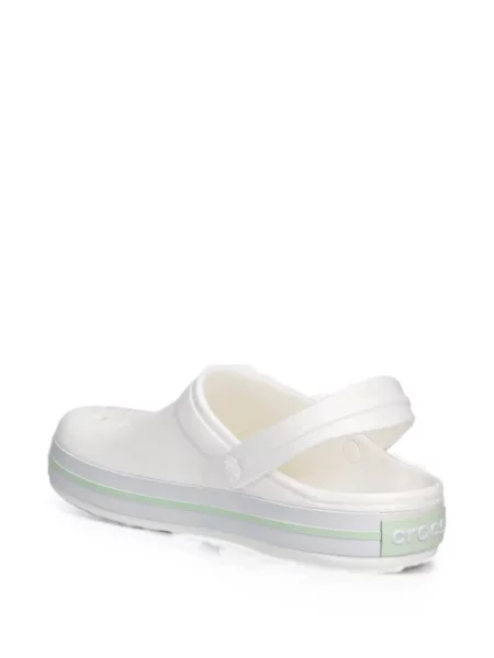 Saboți Crocs slingback alb