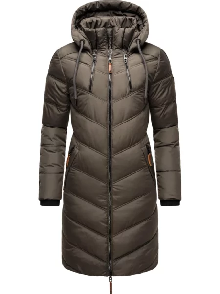 MARIKOO Palton de iarnă Armasa metalic gri
