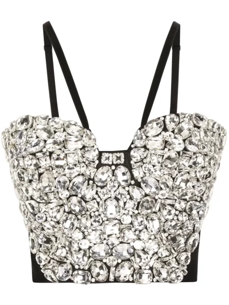 Top Dolce & Gabbana de cristal negru