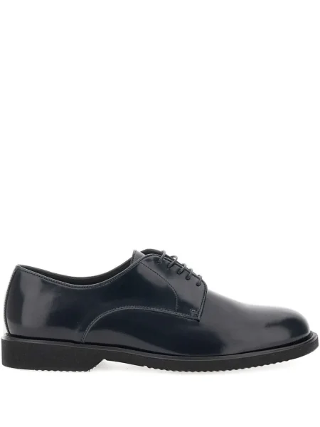 Pantofi derby Duca Heritage cu șireturi din piele albastru