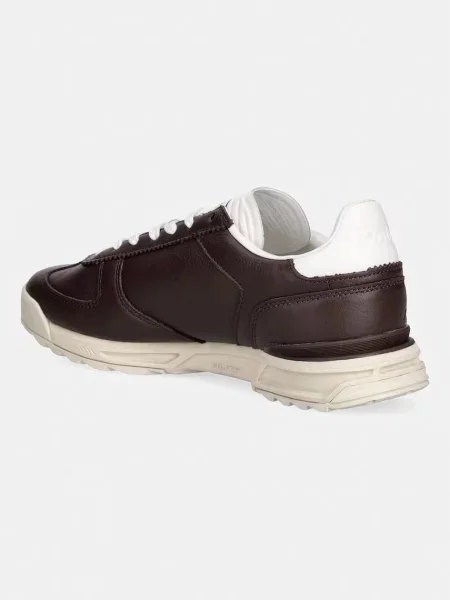 Polo Ralph Lauren Varick Sig sneakersy skórzane brązowe