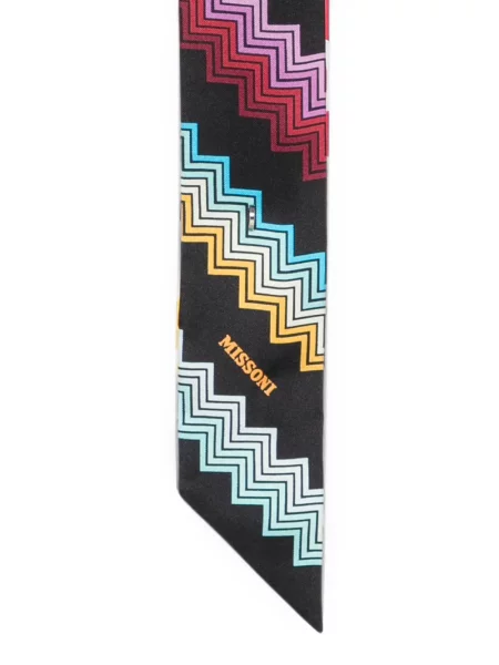 Слаб шал Missoni с принт черно