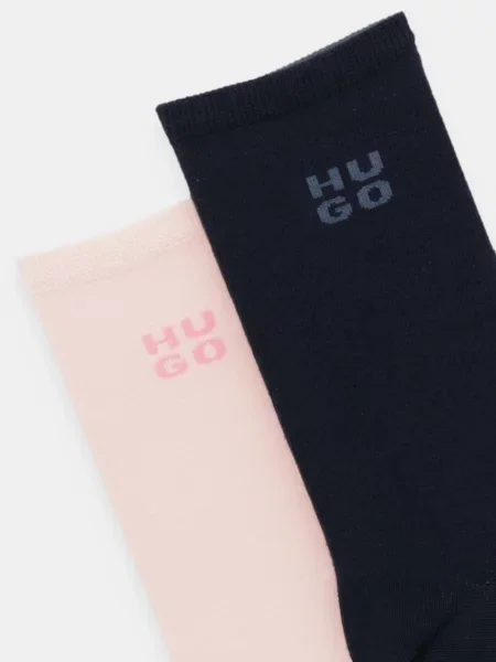 HUGO Ponožky 2P RS UNI LOGO CC W růžové