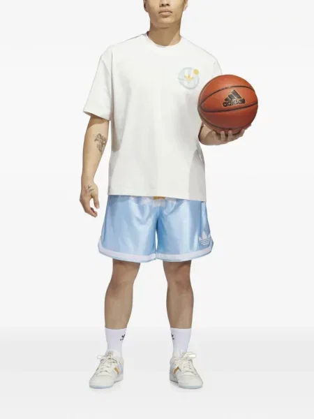 Scurt pantaloni scurți Adidas cu imagine cu model floral albastru