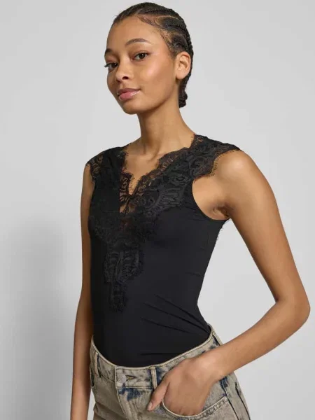 Top Pieces koronkowy czarny