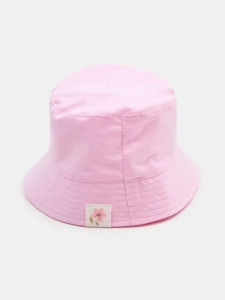 Sinsay klobouk bucket hat pastelová růžová
