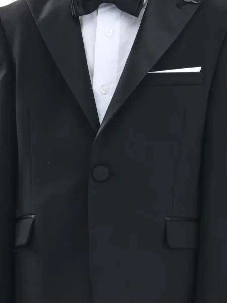 Dětské oblek Moustache černý
