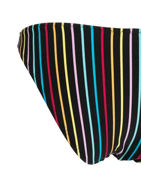 Bikini Solid & Striped w paski czarny