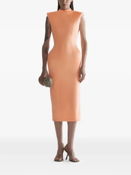 Rochie Mugler de costum portocaliu