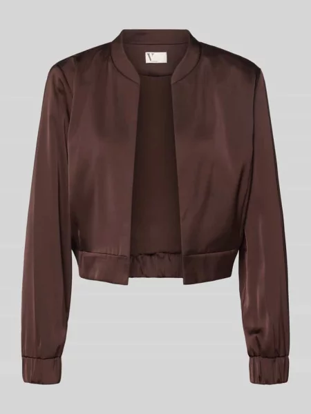 Marynarka w kroju regular fit ze stójką V By Vera Mont