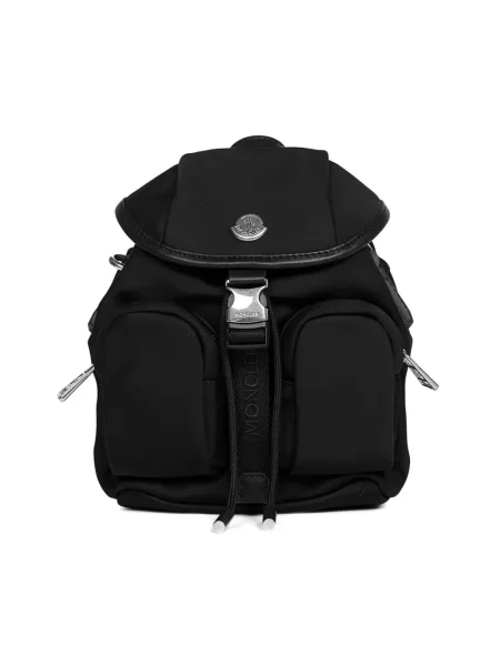 Plecak Moncler skórzany czarny
