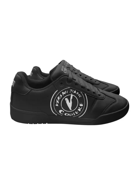 Sneakersy Versace Jeans Couture skórzane czarne