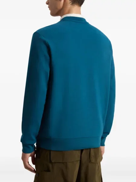Pulover Woolrich cu decolteu rotund albastru