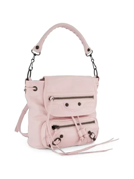 Rucsac Balenciaga din piele roz