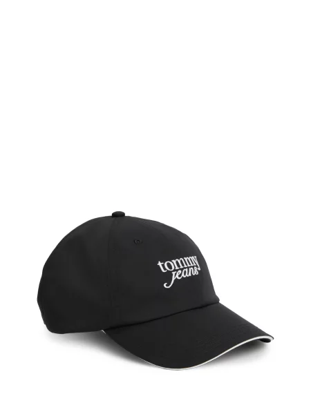 Tommy Jeans Čiapka čierna biela