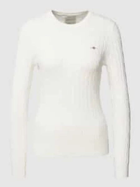 Gant Sweter Kobiety jednolity L biały