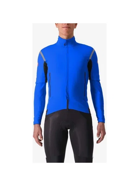 Kurtka Castelli Perfetto RoS 2 Rosso Corsa GORE-TEX INFINIUM™ z odpinanymi rękawami błyszczący M niebieski