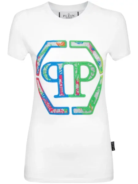 Tricou Philipp Plein alb