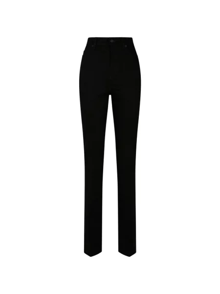 Blugi Balenciaga cu talie înaltă negru