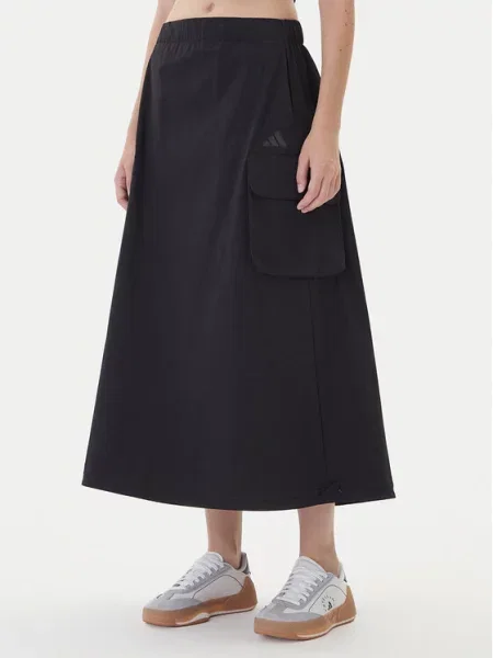 Trapézová sukně adidas černé