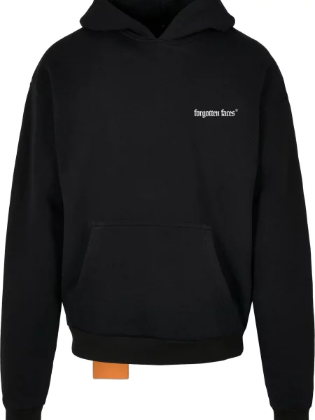 Forgotten Faces Mikina Madonna antracitová / pastelově červená / černá bílá