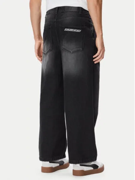Široke traperice Adidas Originals crna