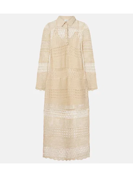 Rochie midi Zimmermann până la genunchi de costum bej