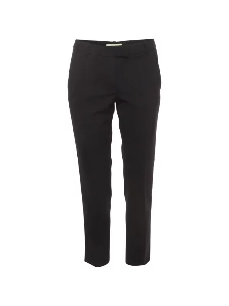Pantaloni Maje din satin cu dungi negru