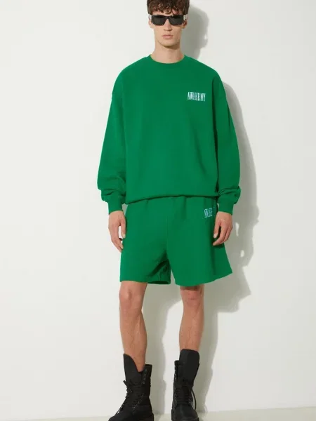 Меланжевые шорты Awake Ny зеленые