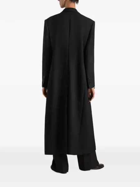 Vlněný kabát Dolce & Gabbana černý
