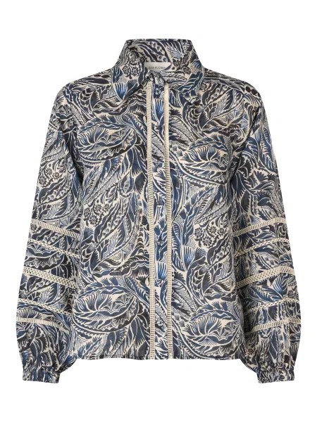 Dea Kudibal Bluză Siomadea crem / bleumarin / închis albastru