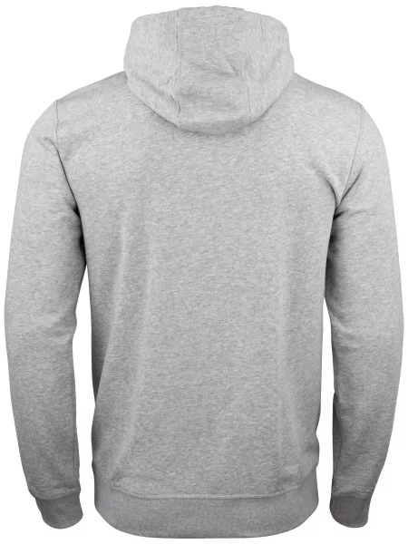 Clique Premium OC Hoody – bluza z kapturem z bawełny organicznej – grey melange szara