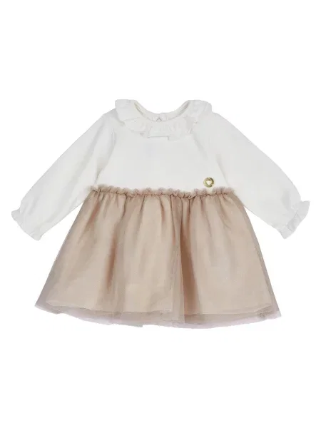 Chicco Rochie brocart alb