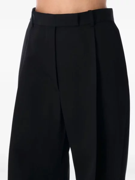 Pantaloni Tom Ford de lână plisate negru