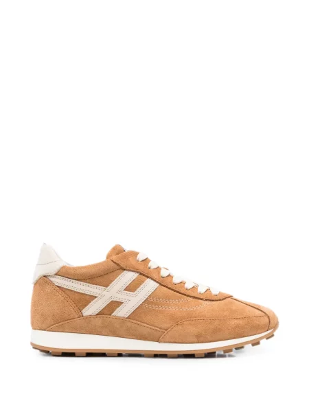 Sneakerși Hogan cu autograf maro