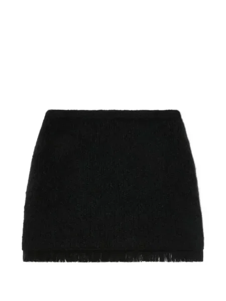 Fusta mini Alanui cu franjuri negru