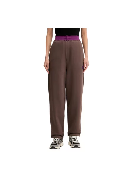 Spodnie dresowe Emporio Armani Ea7 dwustronne brązowe