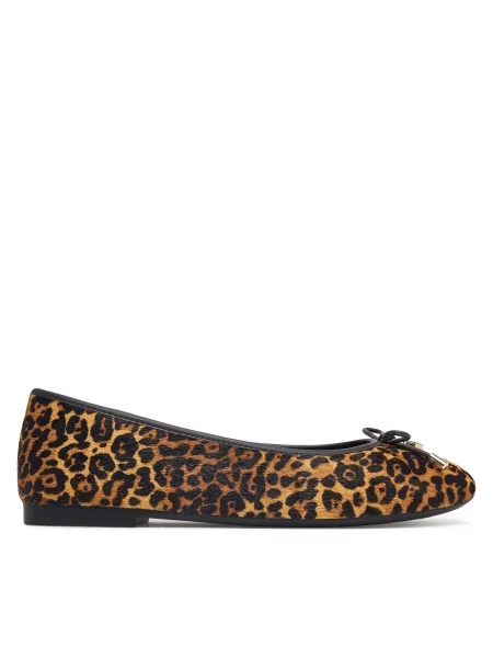 Tommy Hilfiger Балеринки Th Charm Cheetah Ballerina кафяв